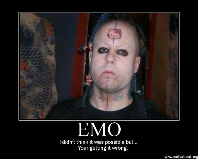 I Did't Think It Was Possible But Your Getting It Wrong Funny Emo Poster