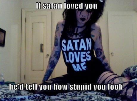If Satan Loved You Funny Emo Girl