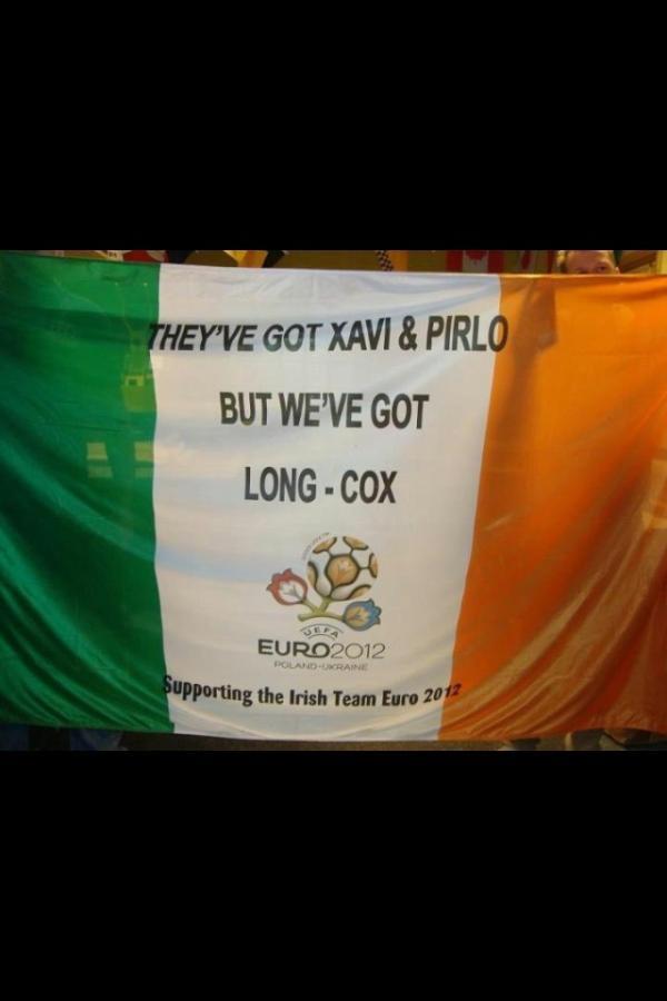 Ireland Funny Banner Flag Football