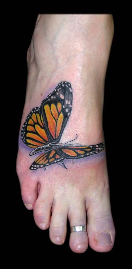 Monarch Butterfly Tattoo by Aaron Goolsby