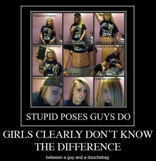 Stupid Poses Guys Do Funny Douche Poster