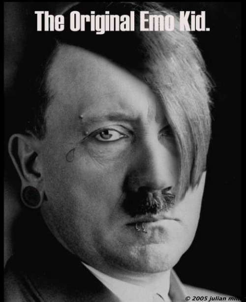 The Original Emo Kid Funny Hitler Image