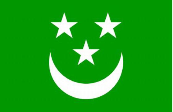 Three Stars And Half Moon Funny Pakistan Flag