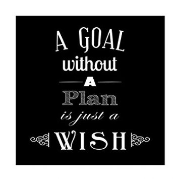 A goal without a plan is just a wish 2