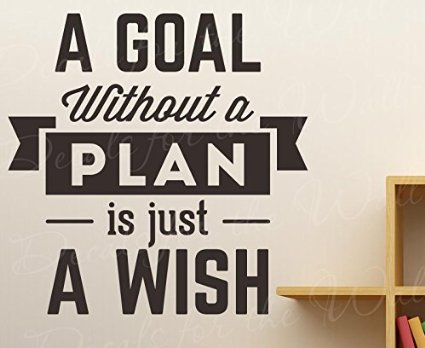 A goal without a plan is just a wish  5