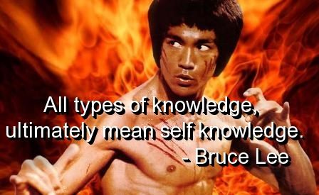 All types of knowledge, ultimately mean self knowledge. (1)