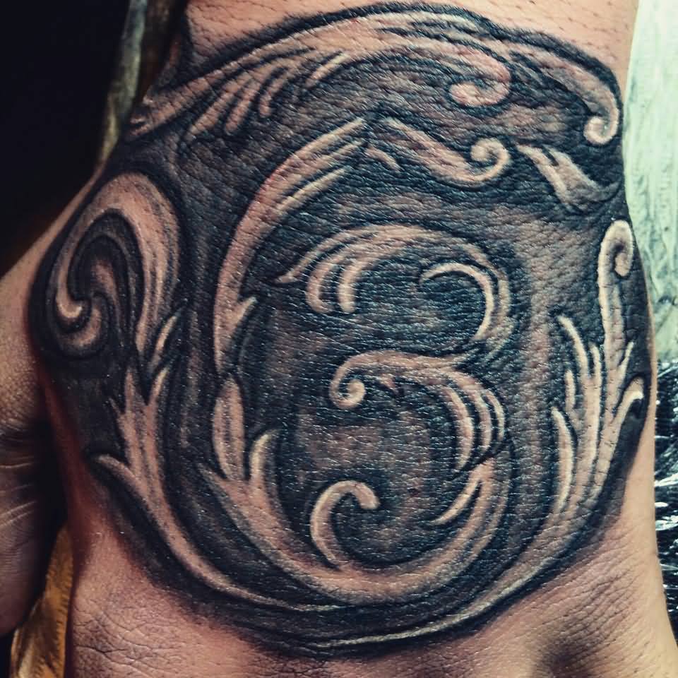 Amazing Black And Grey Ek Onkar Tattoo On Hand By Mendoza