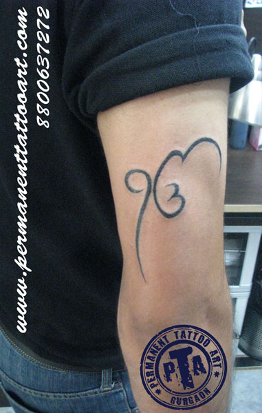 Amazing Ek Onkar Tattoo On Right Half Sleeve