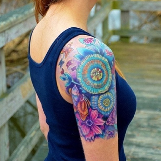 27+ Inspiring Colorful Tattoos Ideas