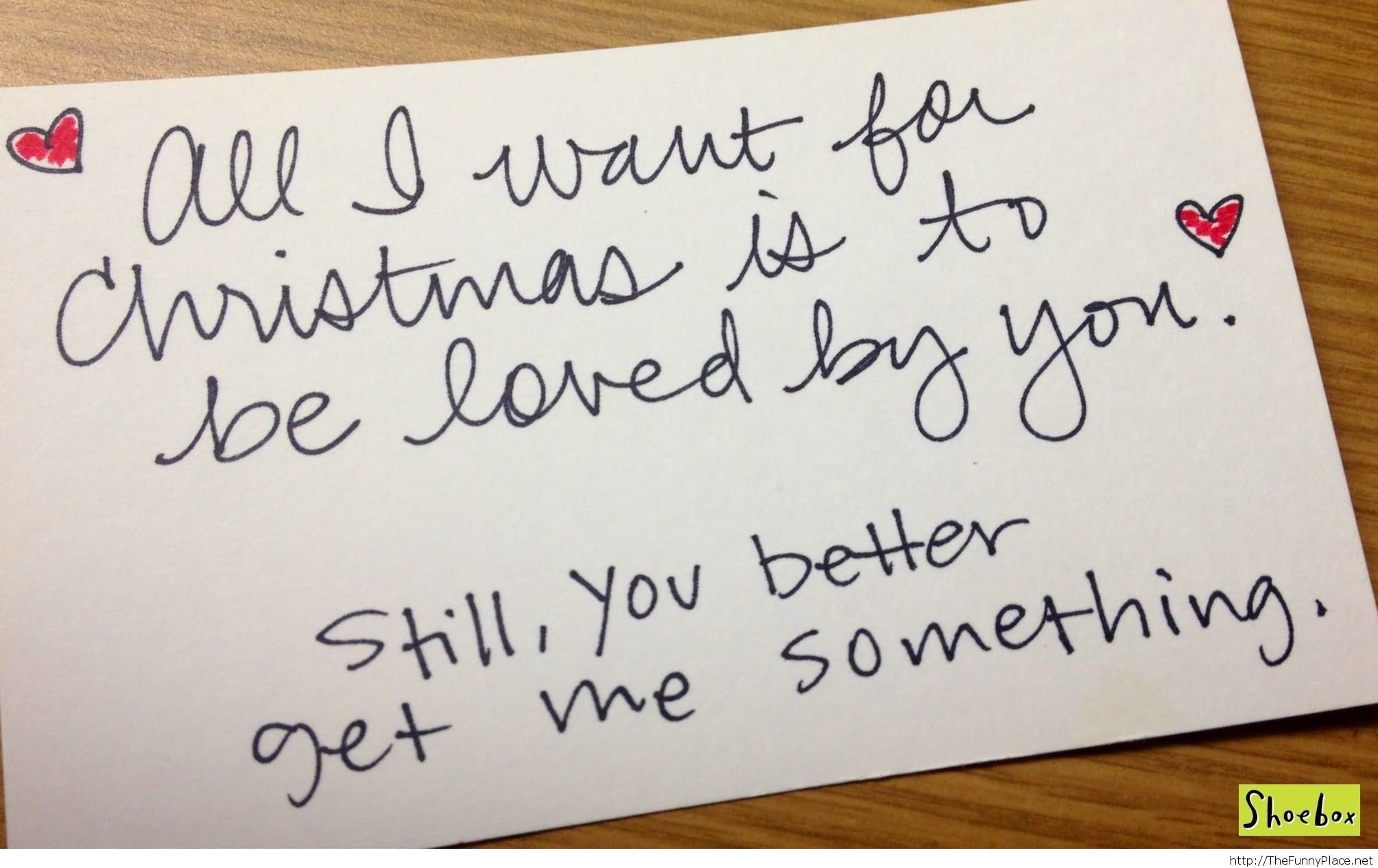 Christmas Love Letter Funny Image