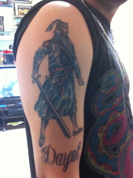 Dayal - Sikhism Warrior Tattoo On Man Right Half Sleeve