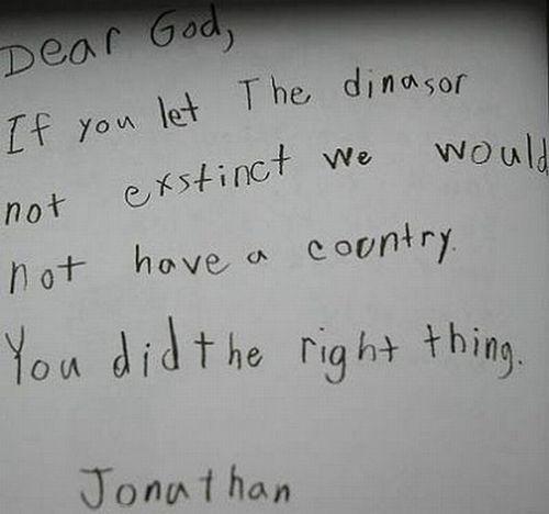 Dear God Funny Letter Image