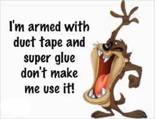 15 Very Funny Duct Tape Pictures And Photos