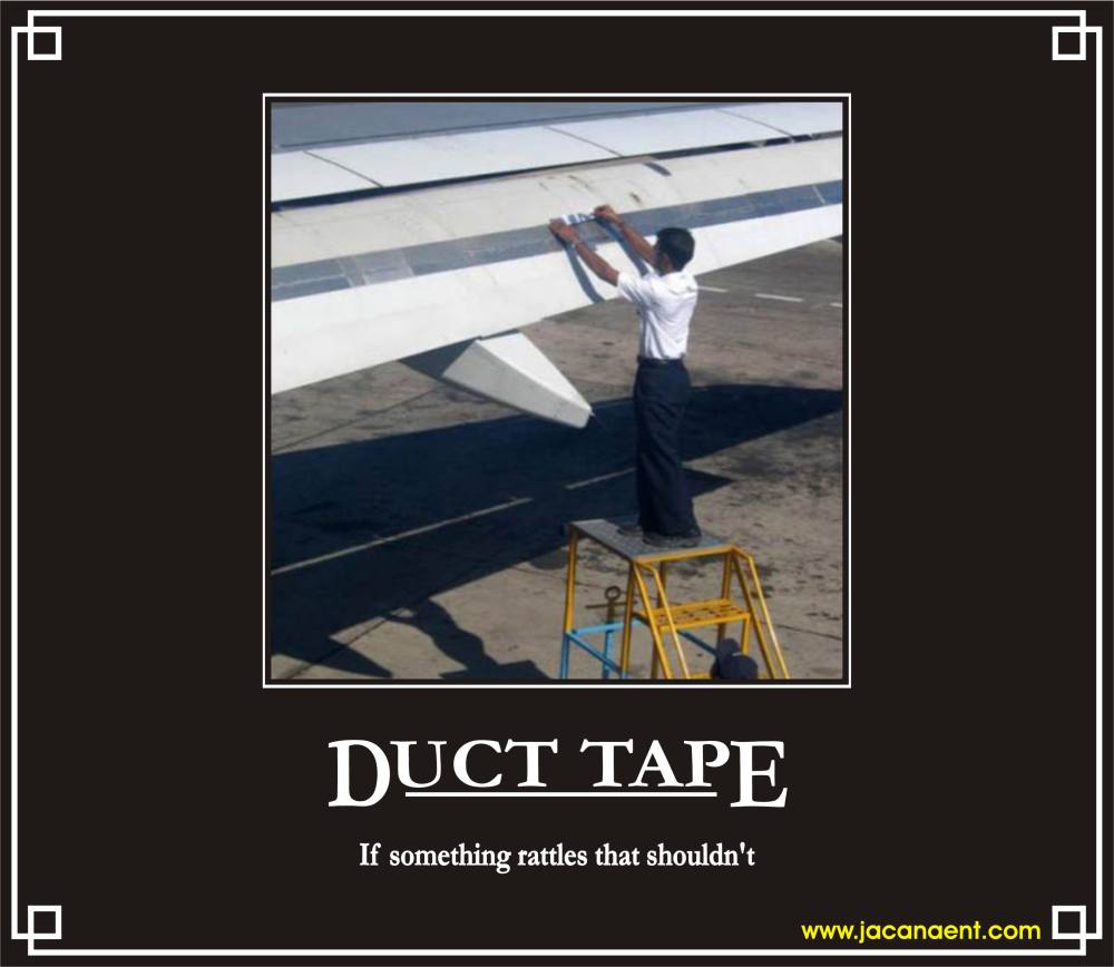 Duct Tape If Something Rattles That Shouldn't Funny Poster