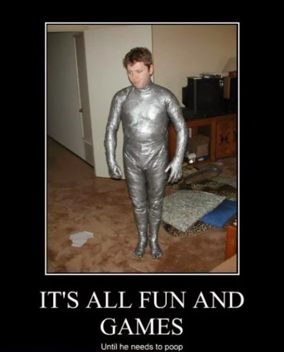 Funny Boy With Duct Tape It's All Fun And Games