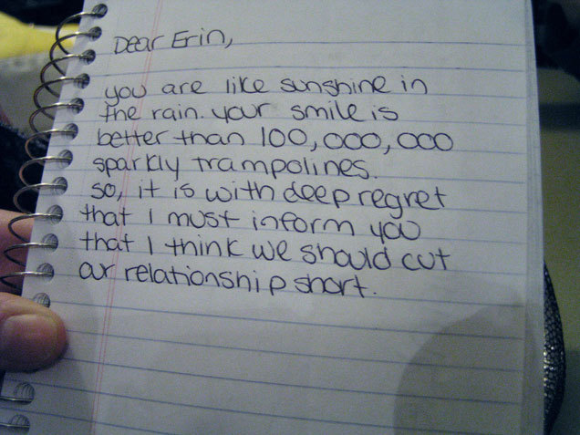 Funny Breakup Letter