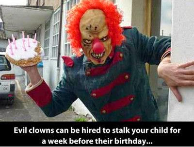 Funny Evil Face Clown Picture
