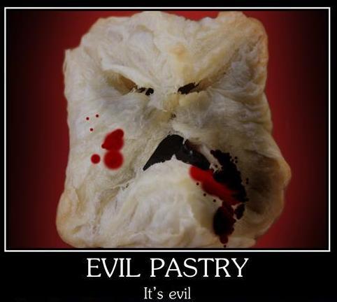Funny Evil Face Pastry