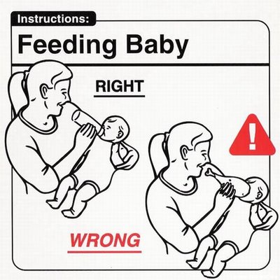 Funny Instruction For Feeding Baby