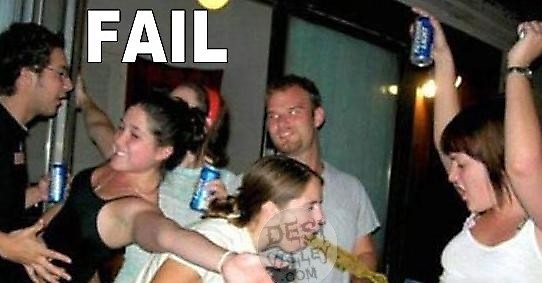 Girl Vomiting In Party Funny Picture