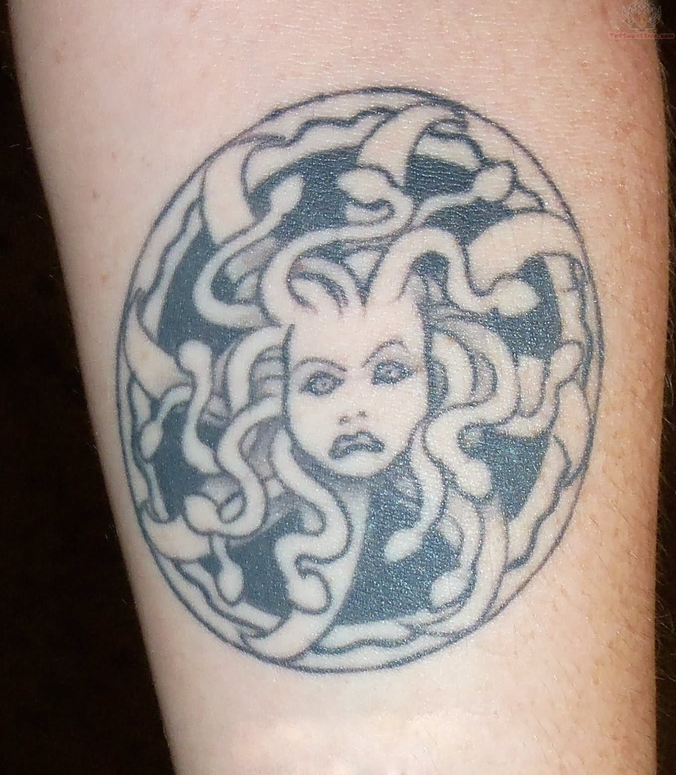 Melinda Medusa Face Tattoo Idea
