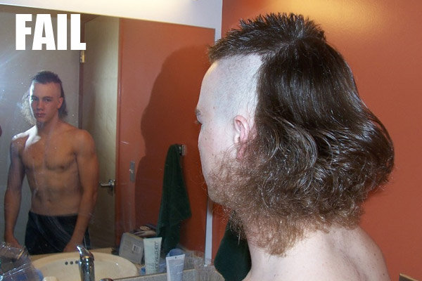 Mullet Fail Funny Picture