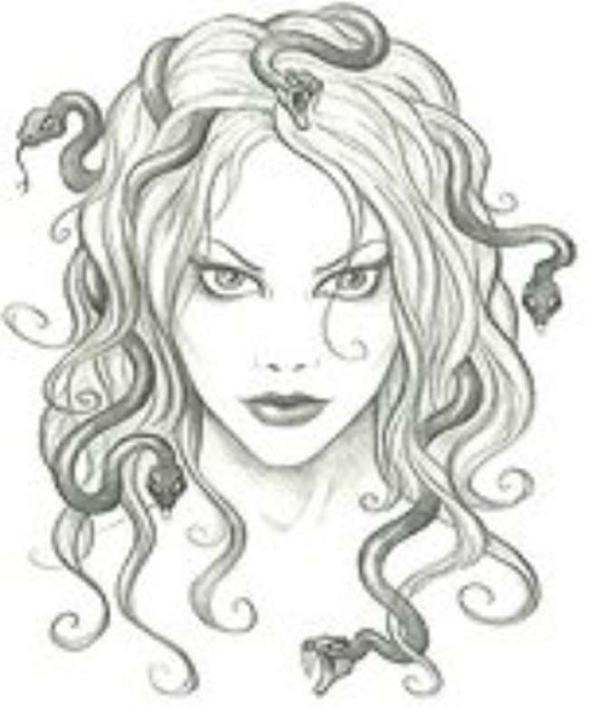 Nice Medusa Face Tattoos Designs Ideas