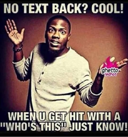 No Text Back Cool Funny Image
