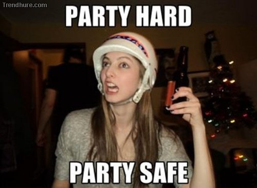 Party Hard And Party Safe Funny Picture