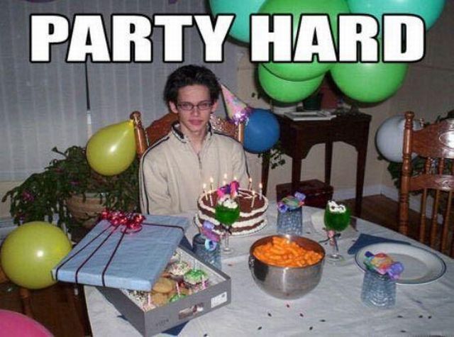 Party Hard Funny Picture