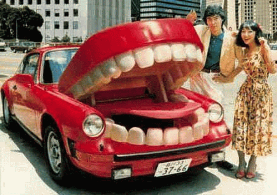 Red Laughing Car Funny Picture