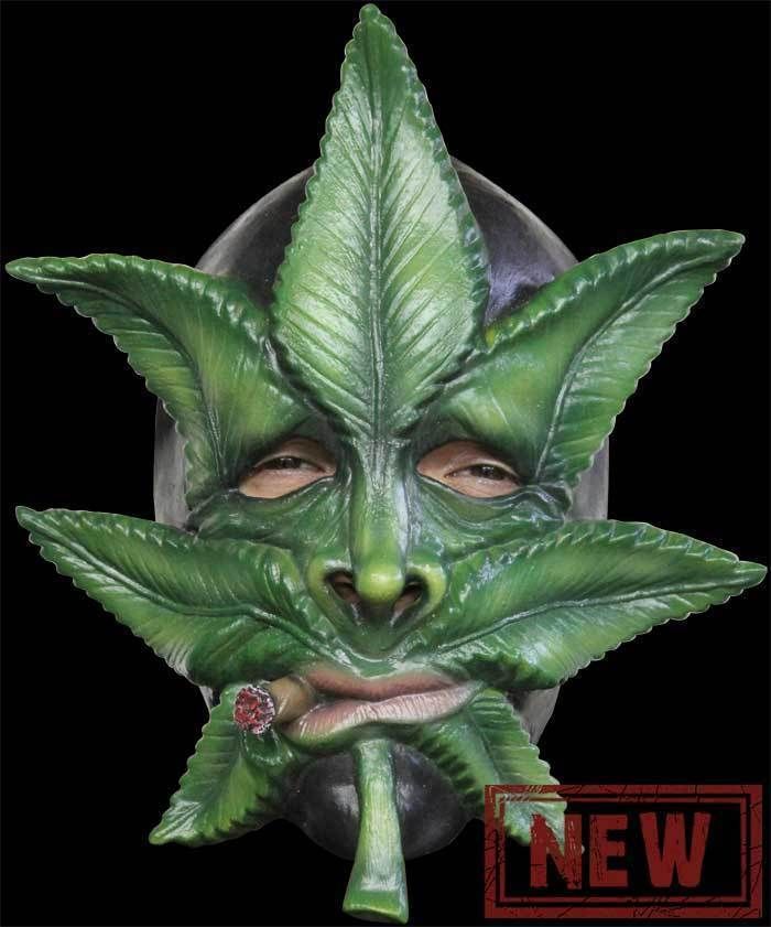 Smoking Weed Mask Funny Picture