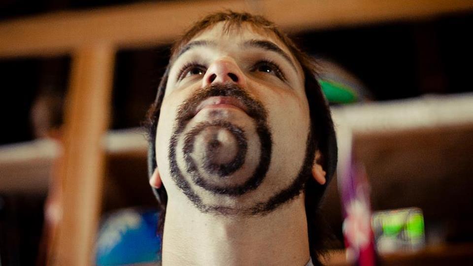 Spiral Beard Funny Shaved Picture