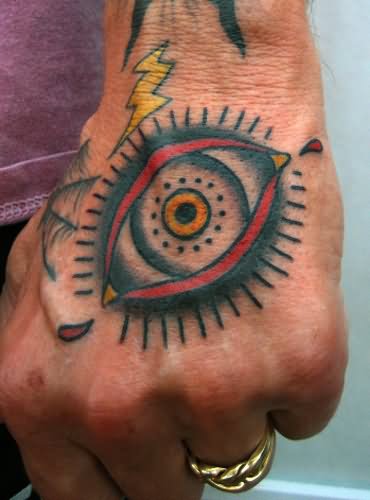Traditional Crying Eye Tattoo Tattoo On Hand