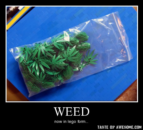 Weed Now In Lego Form Funny Poster