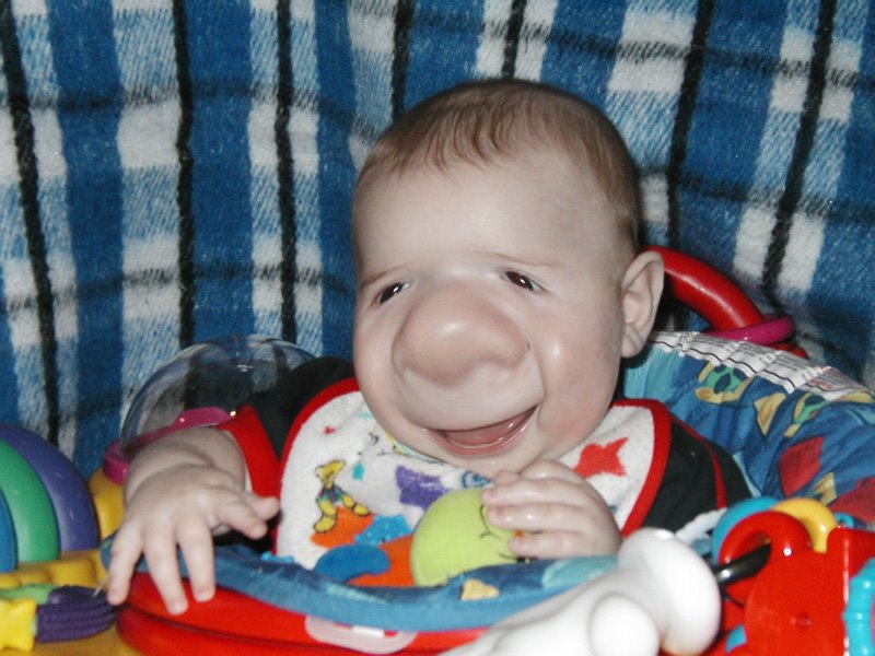 Funny Nose Baby Picture