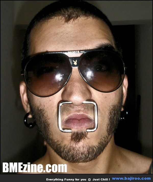 Man With Nose Ring Funny Picture