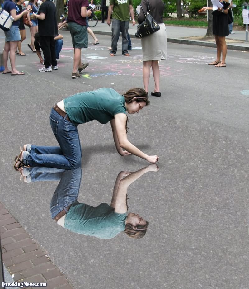 Mirror Street Art Funny Picture