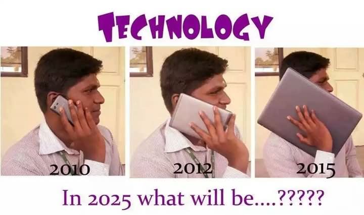 Technology Evolution Funny Image