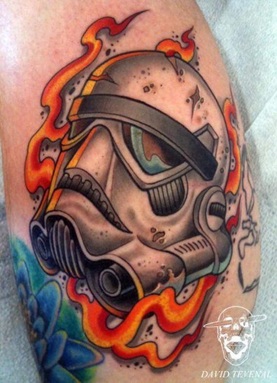 Amazing Star War Mask Tattoo Design
