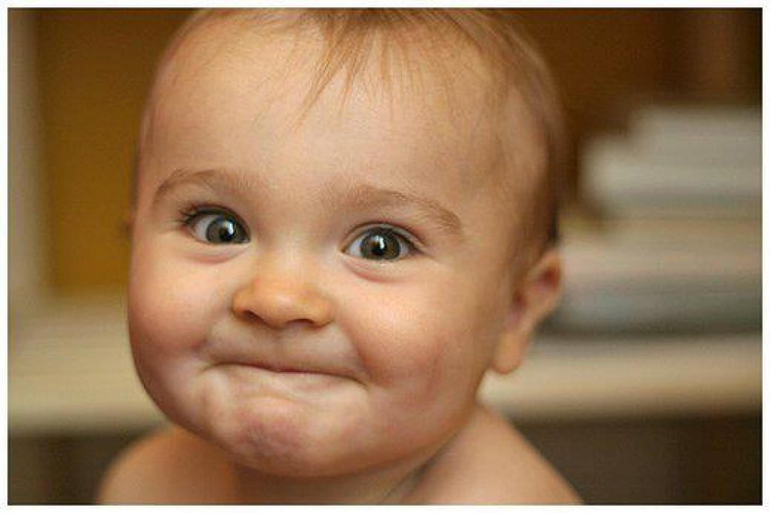 Baby Funny Smile Face Image