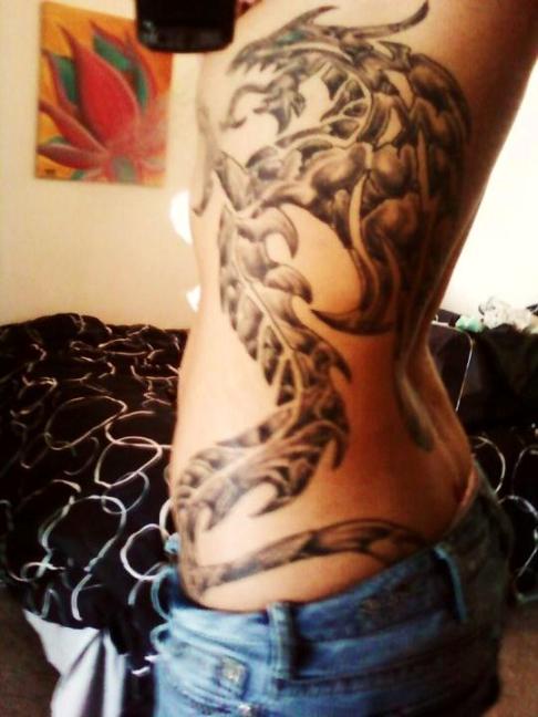 Beautiful Dragon Tattoo On Full Body