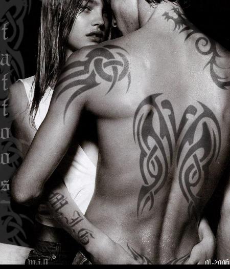 Black Tribal Full Body Tattoos For Guys