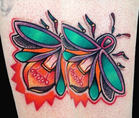 Bulb In Bug Tattoo Image