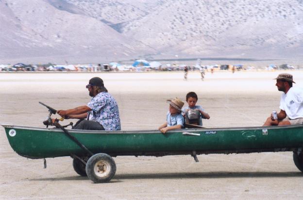 Canoe With Wheels Funny Picture