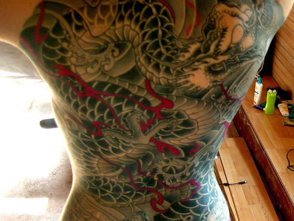 Chinese Dragon Tattoo On Full Body
