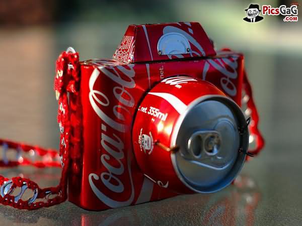 Coca Cola Can Camera Funny Art