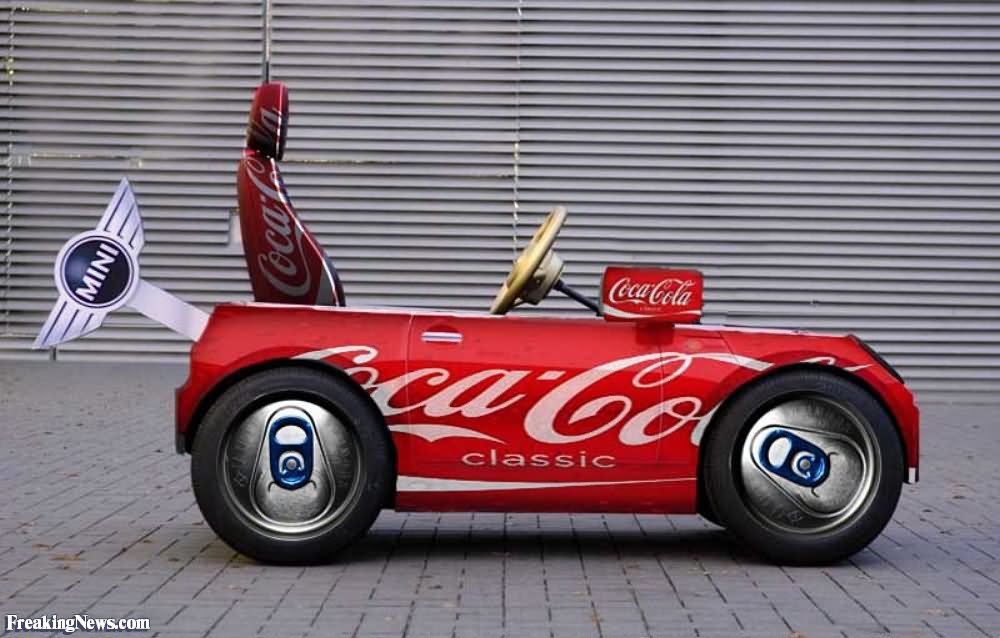 Coke Can Funny Mini Car