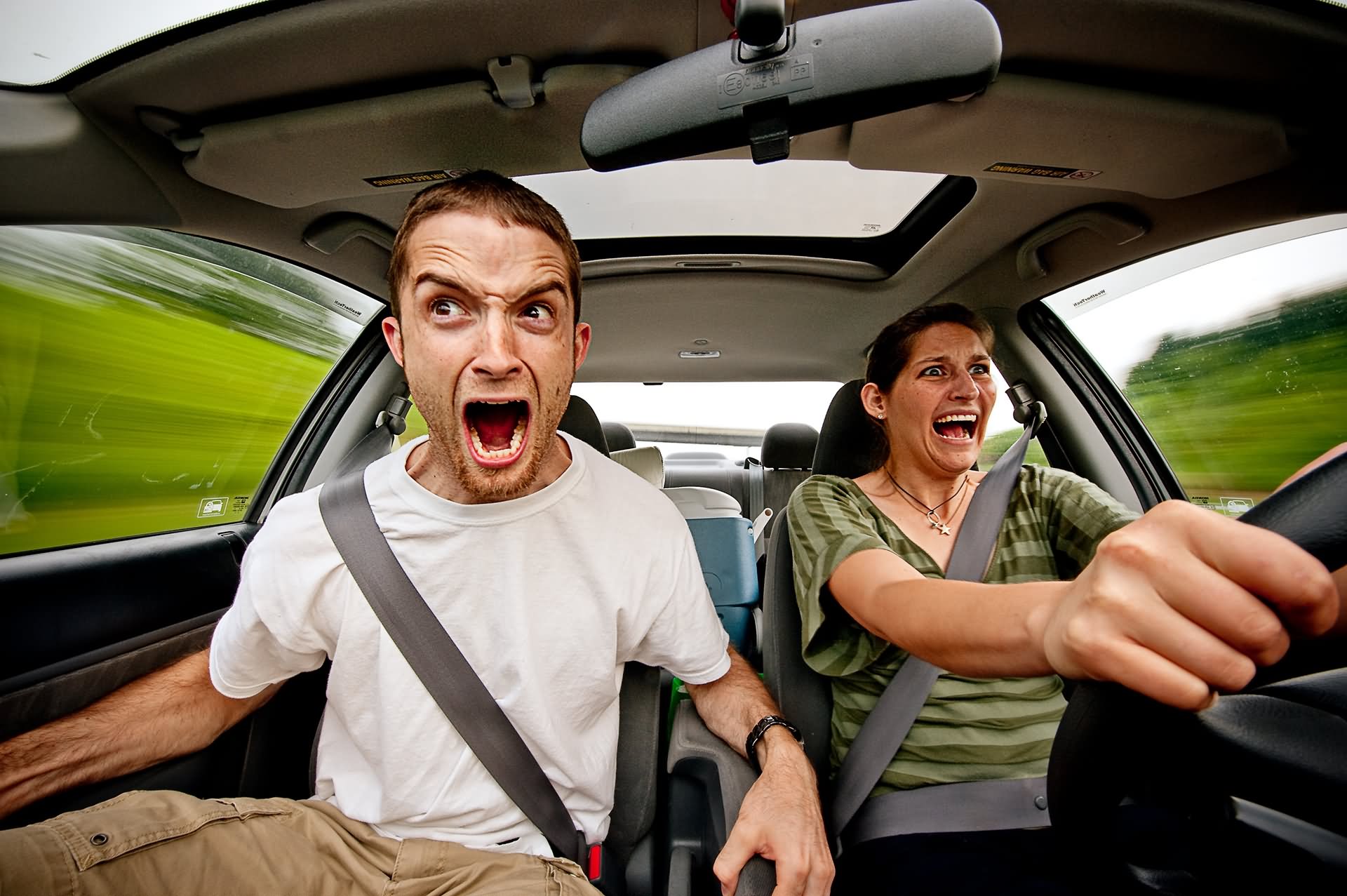 Couple In Car Funny Picture