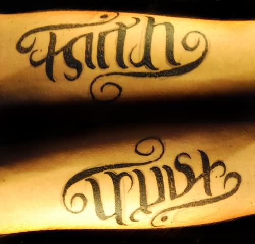 Faith Trust Tattoos On Sleeve